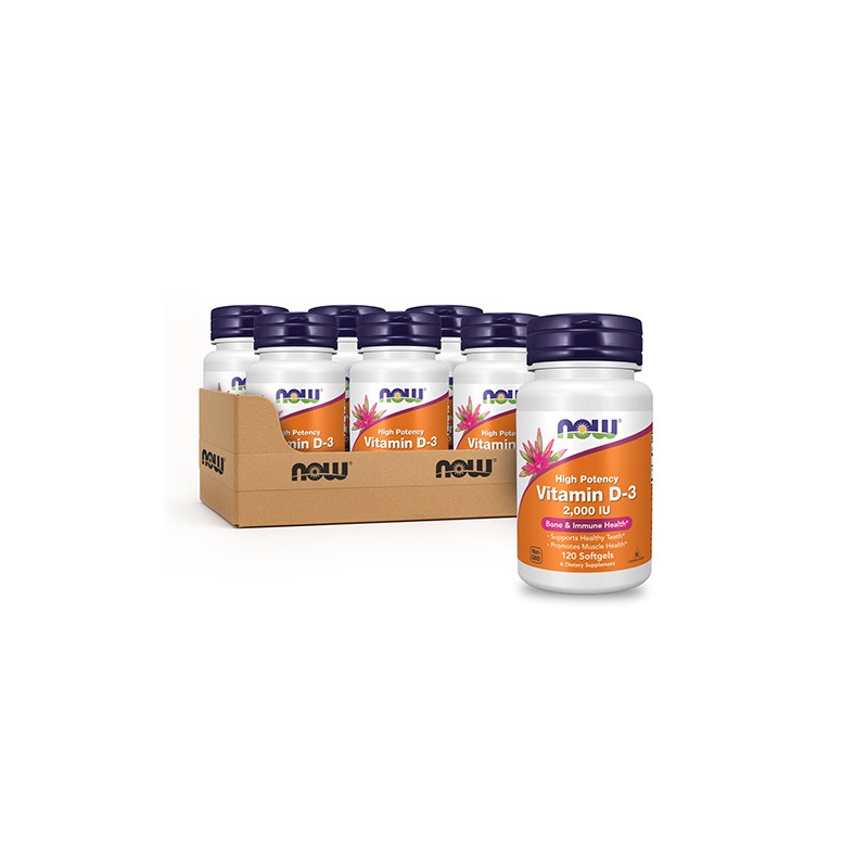 Vitamin D3-2000 IU - 120 softgels x12