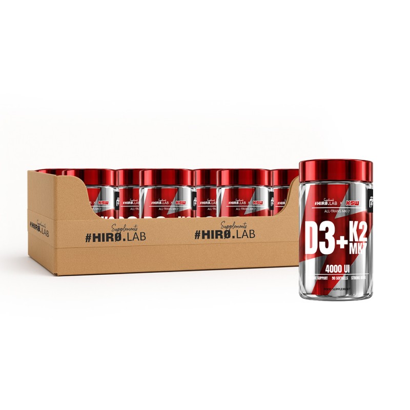 Vitamin D3 4000IU + K2 MK-7 KSW - 90softgel x24