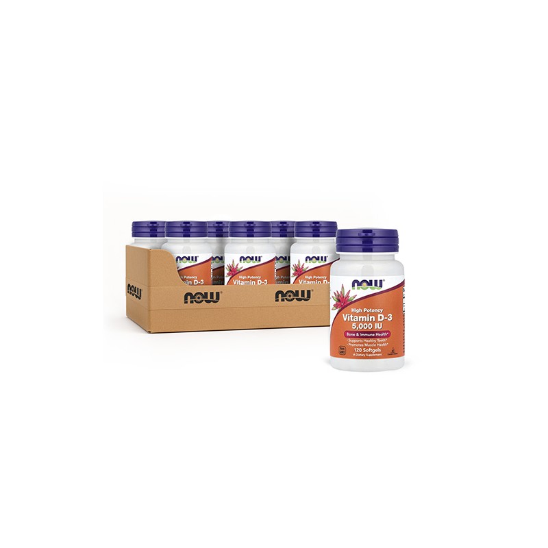 Vitamin D3-5000 IU - 120 softgels x12