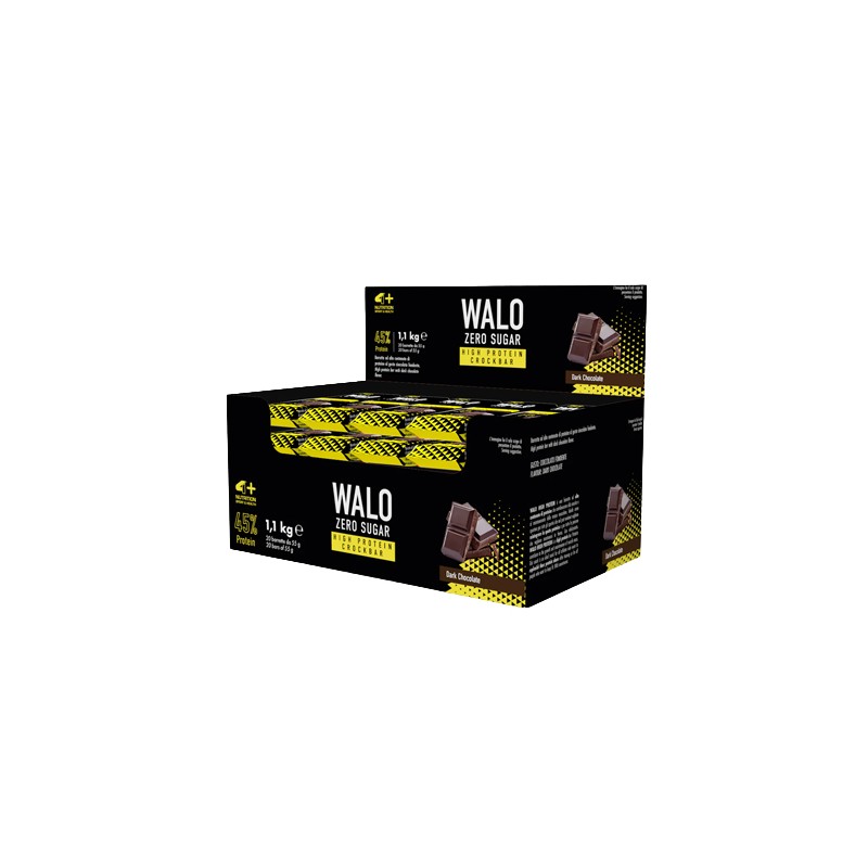 Walo Zero Sugar CrockBar High Protein 45% - 55g - Dark Chocolate x20