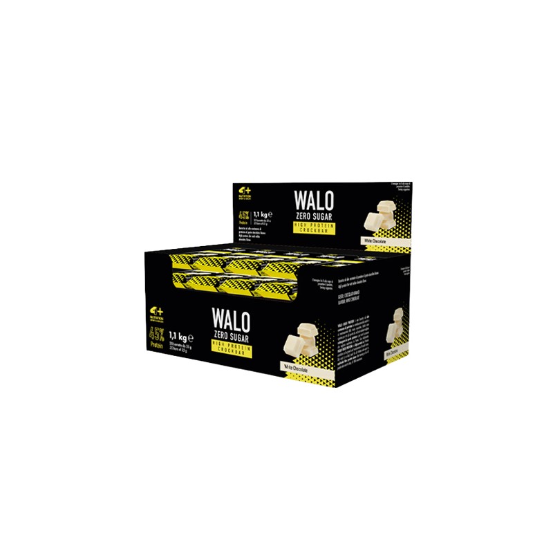 Walo Zero Sugar CrockBar High Protein 45% - 55g - White Chocolate x20