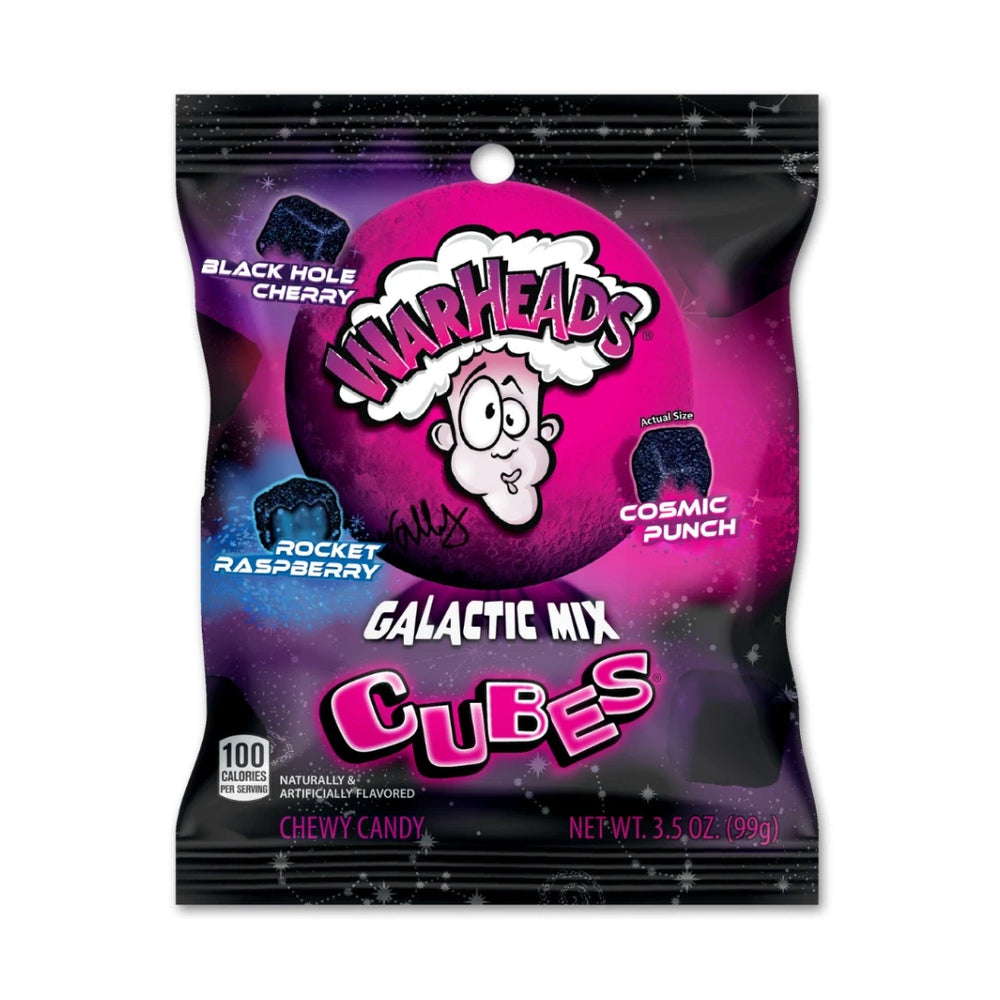 Warheads Galactic Cubes Mix 99g Bag