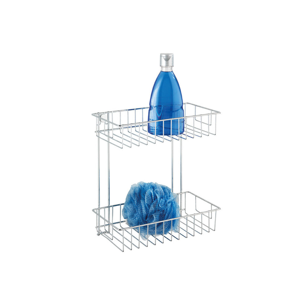Wenko Wandregal 2 Etagen Classic, chrom