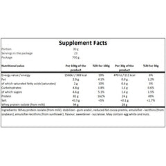 Whey Protein Isolate - 700g - Peanut Butter Caramel Bar