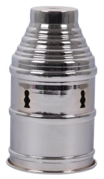 Windschutz Metall Silber