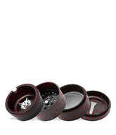 Wulf Aschenbecher Grinder, schwarz-rot, 6Stk