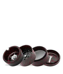 Wulf Aschenbecher Grinder, schwarz-rot, 6Stk