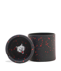 Wulf Aschenbecher Grinder, schwarz-rot, 6Stk