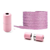 *X-Style Elastische Schnürsenkel, pink glitzer