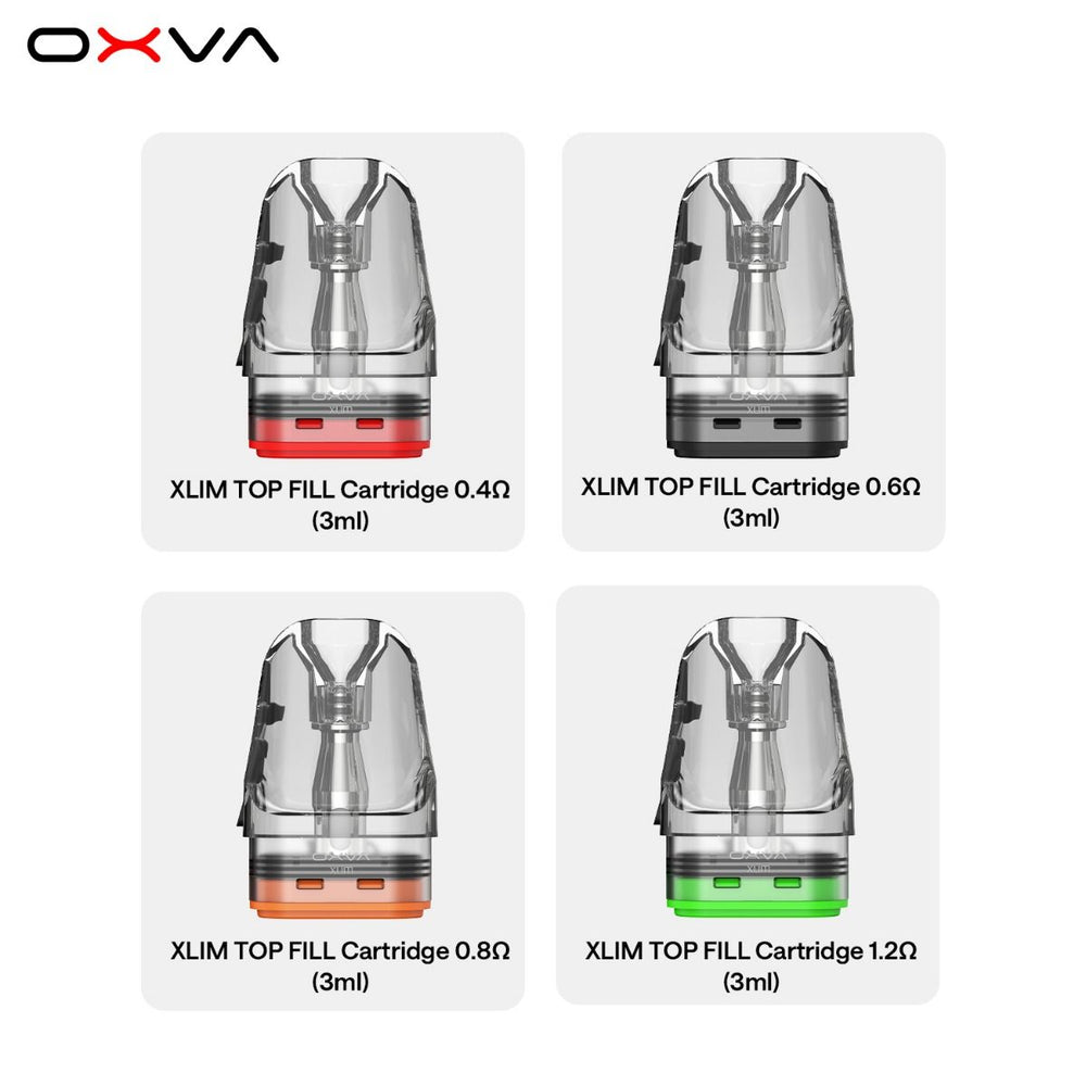 3 x OXVA Xlim Top Fill Cartridge, 3ml