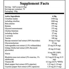 Xtreme Napalm Pre-Contest Pumped Stimulant Free - 350g - Mango Lemon