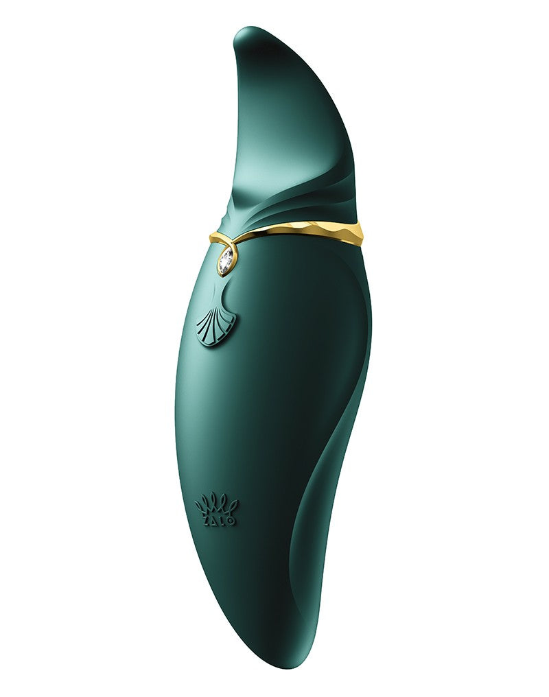 1: ZALO Hero Jewel Green - Clitoral PulseWave Massager