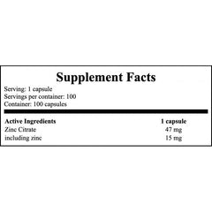 Zinc Citrate - 100caps.