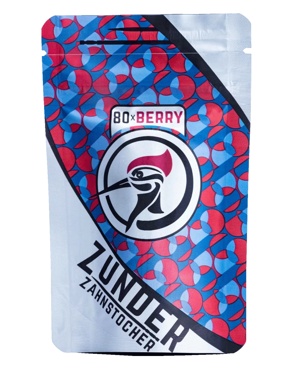 Zunder Zahnstocher - Berry - Bag - 80 Stück