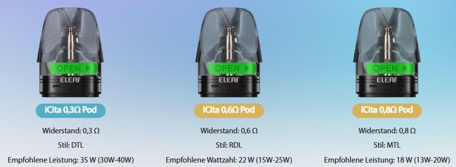 Eleaf iCita 2x Pod 3ml