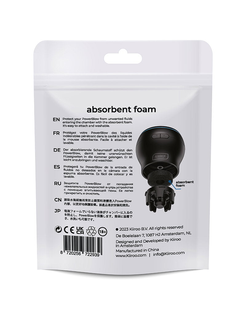 KIIROO - Powerblow Absorbent Foam 5 Pack - Schwarz