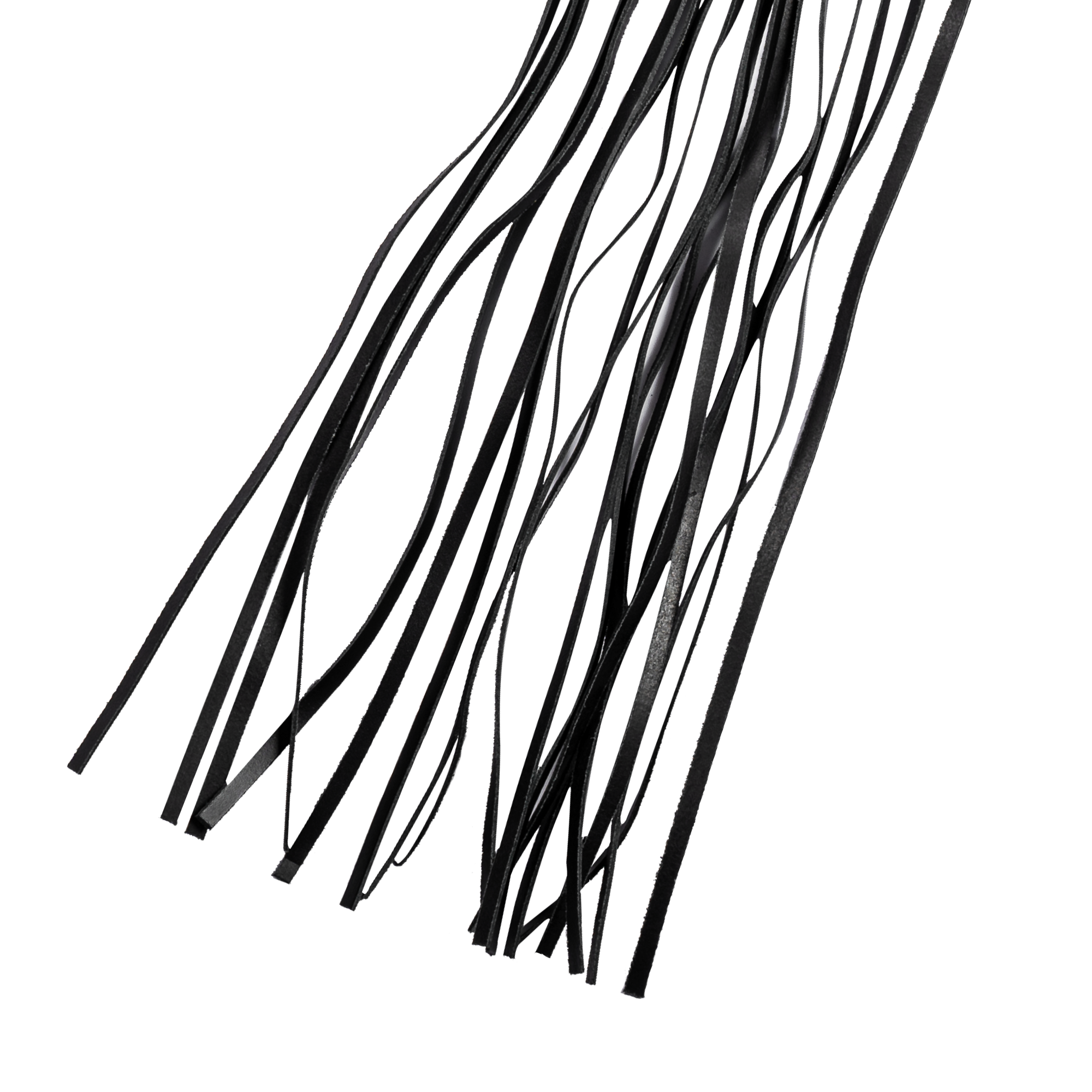 Rimba Bondage Play - Peitsche mit 19 Saiten (80 cm) - Schwarz