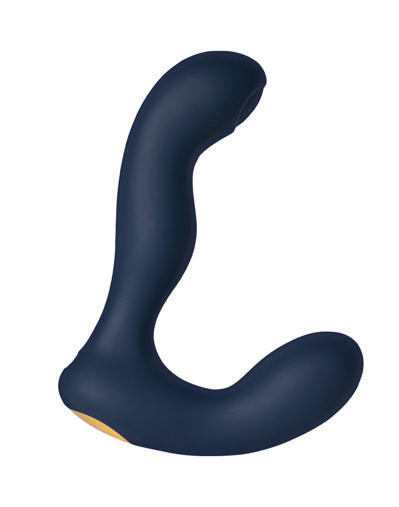 SVAKOM - Iker Neo - Interaktiver pulsierender Prostata-Vibrator, App-Steuerung - Marineblau