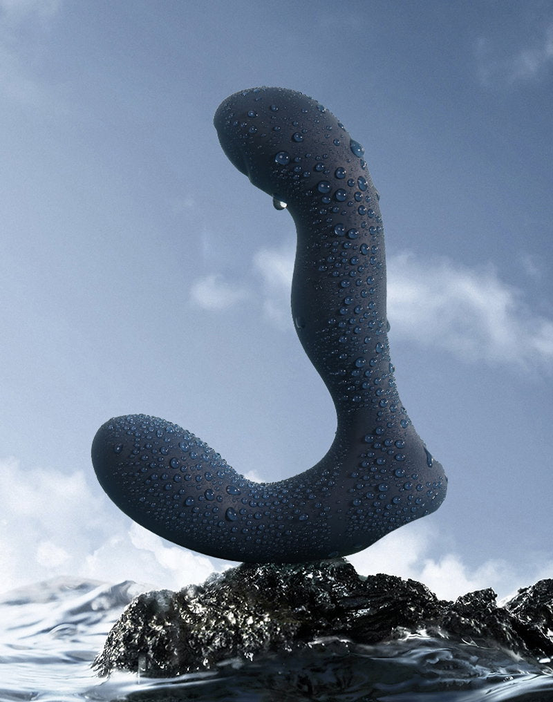 SVAKOM - Iker Neo - Interaktiver pulsierender Prostata-Vibrator, App-Steuerung - Marineblau