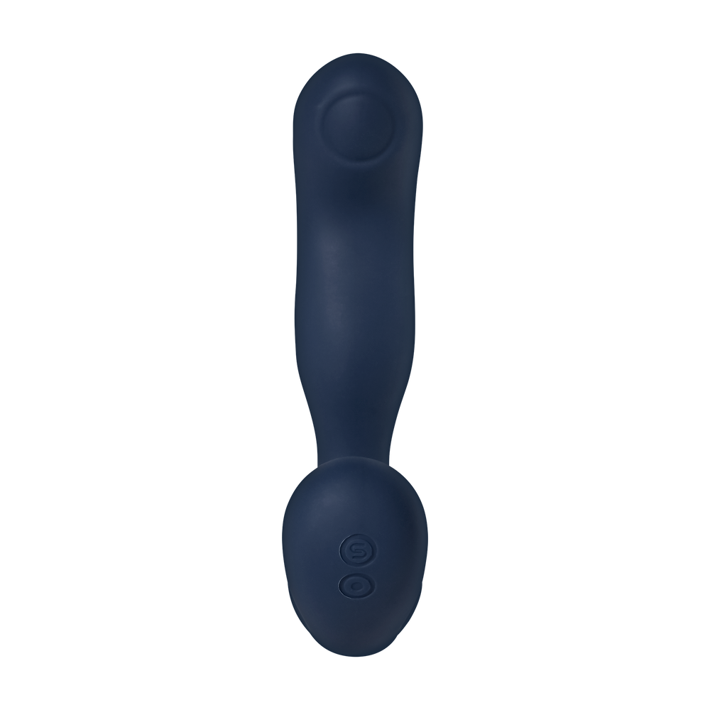 SVAKOM - Iker Neo - Interaktiver pulsierender Prostata-Vibrator, App-Steuerung - Marineblau