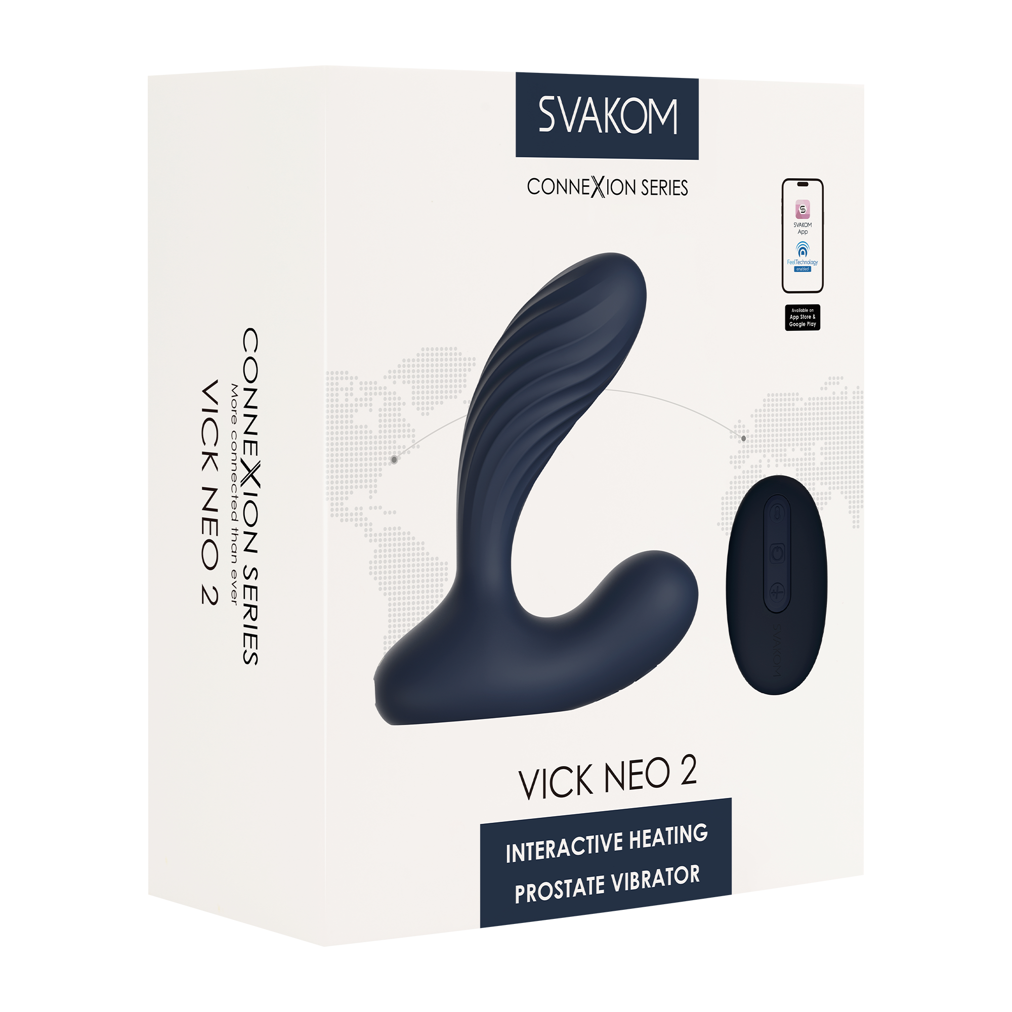9: SVAKOM - Vick Neo 2 - Prostata-Vibrator, App-Steuerung - Marineblau