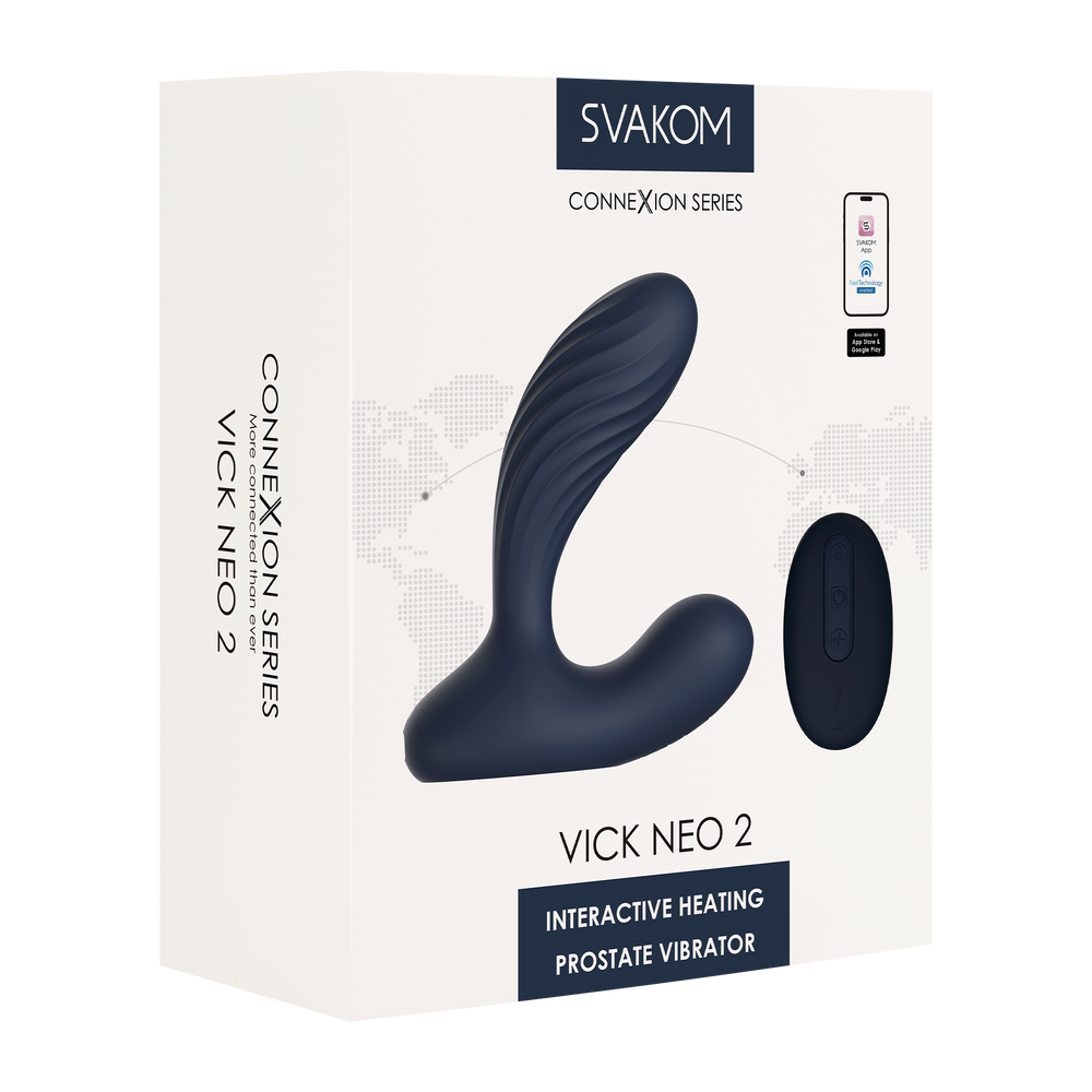9: SVAKOM - Vick Neo 2 - Prostata-Vibrator, App-Steuerung - Marineblau