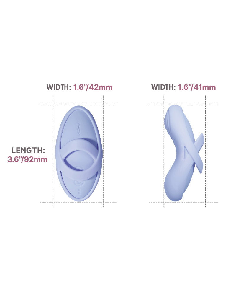 SVAKOM - Echo 2 - Flexibler Finger-Vibrator, App-Steuerung - Sky Blue