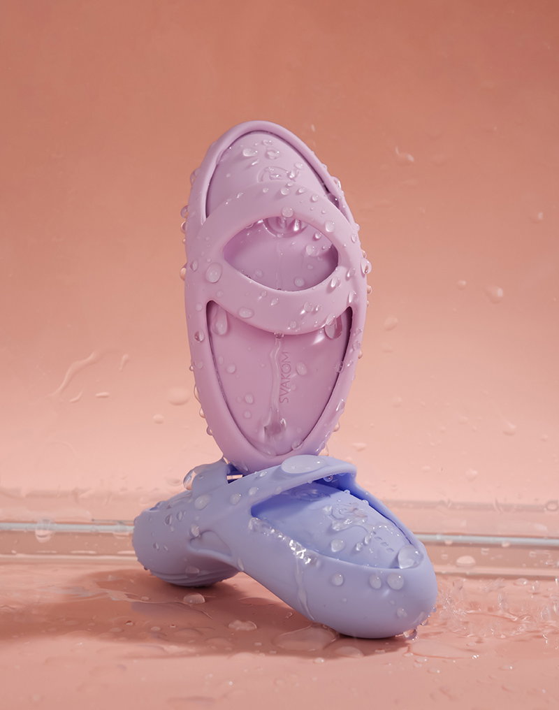 SVAKOM - Echo 2 - Flexibler Finger-Vibrator, App-Steuerung - Sky Blue