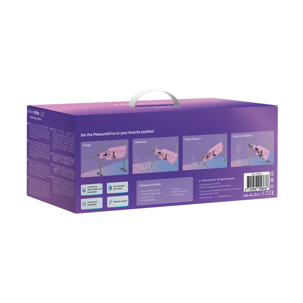 KIIROO - PleasureDrive - Interaktive Gesangsmaschine - Pink