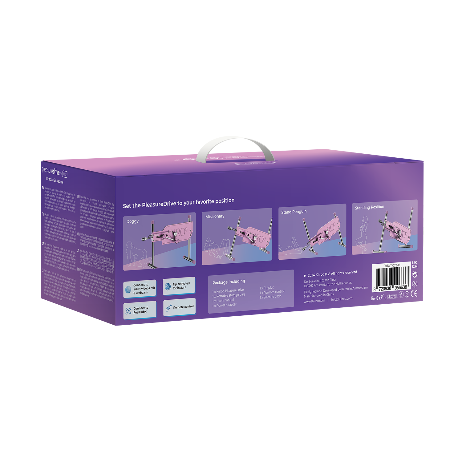 KIIROO - PleasureDrive - Interaktive Gesangsmaschine - Pink