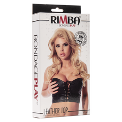 3: Rimba - Strapless Leder Top mit Schnur