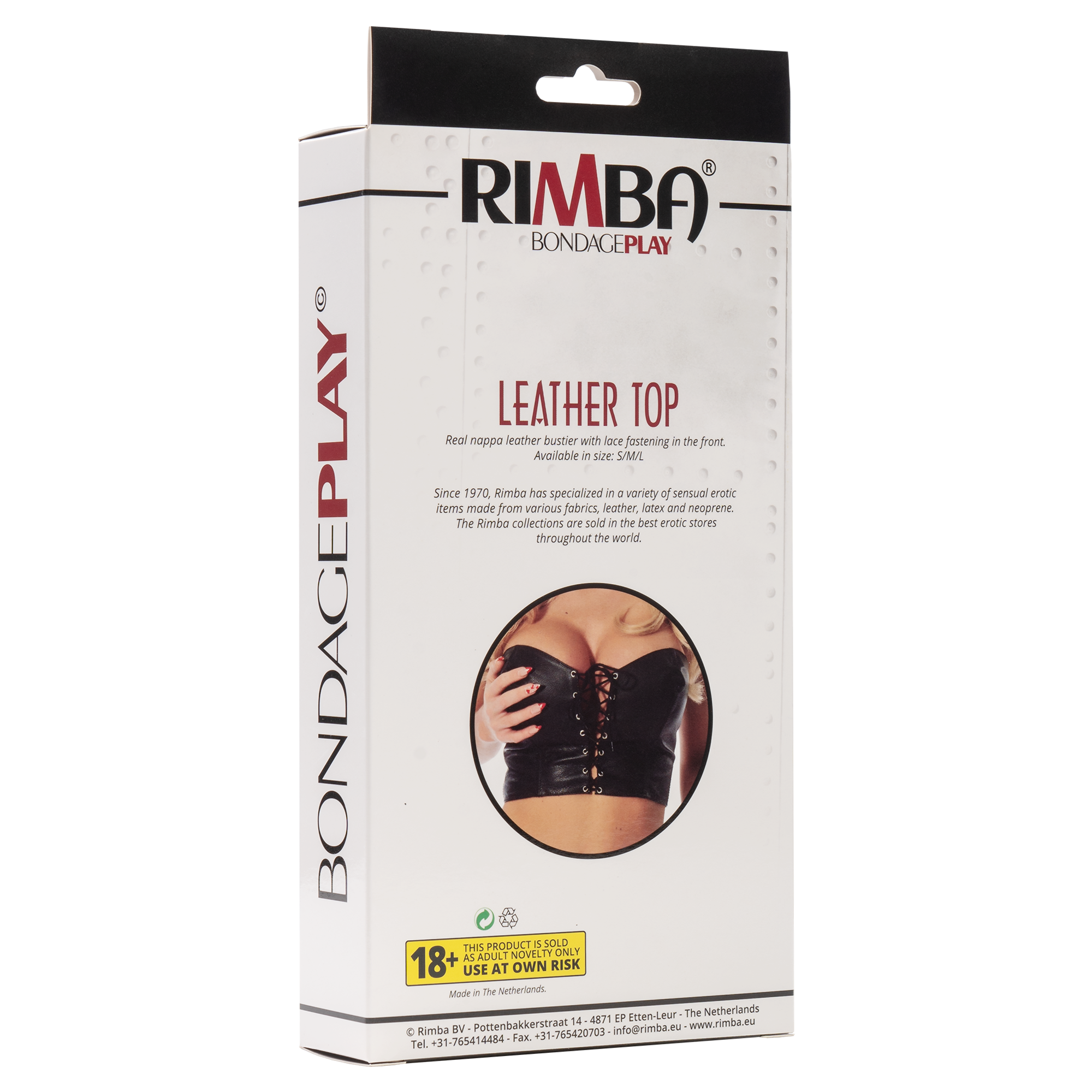 4: Rimba - Strapless Leder Top mit Schnur