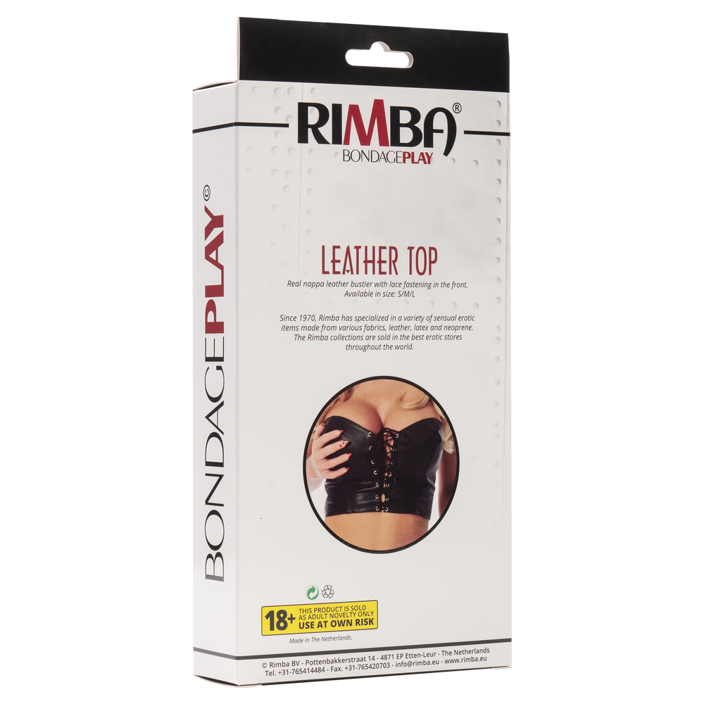 4: Rimba - Strapless Leder Top mit Schnur