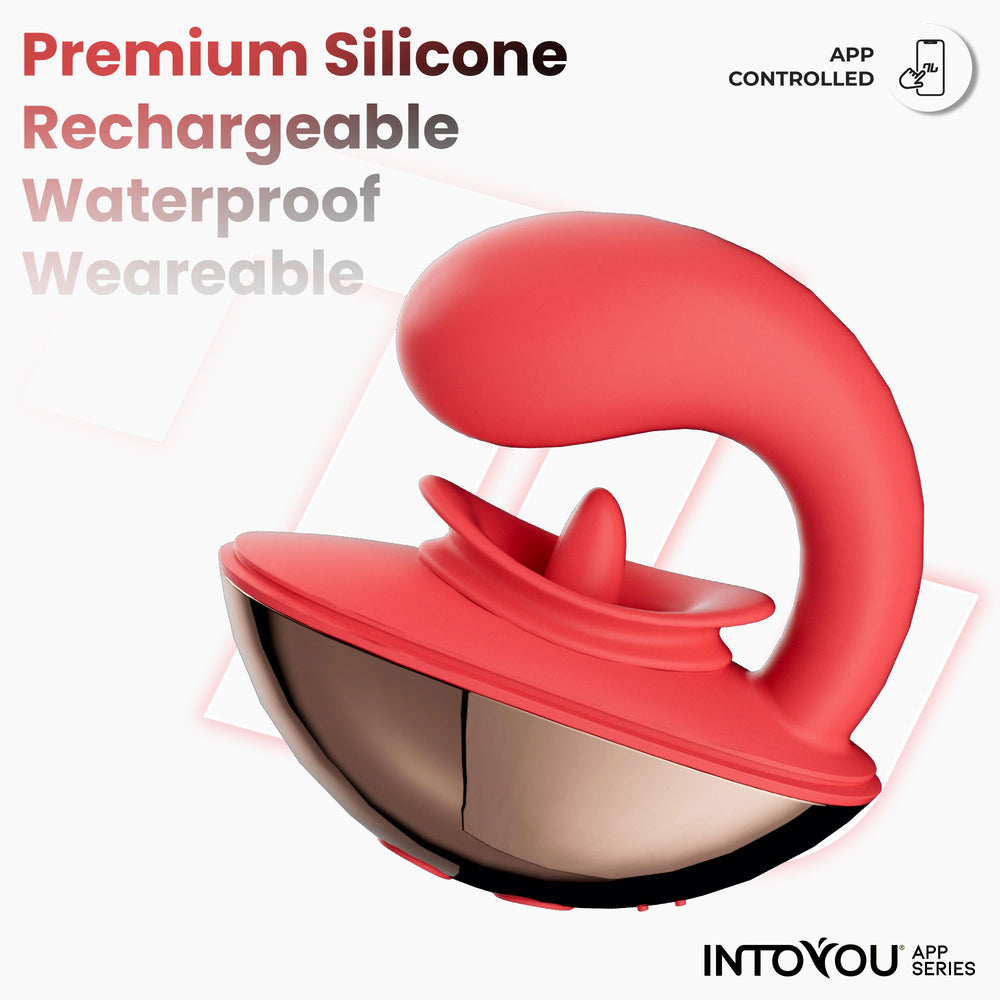 7: IY - Rondy - Klitorisvibrator & Leckzunge mit App - Rot
