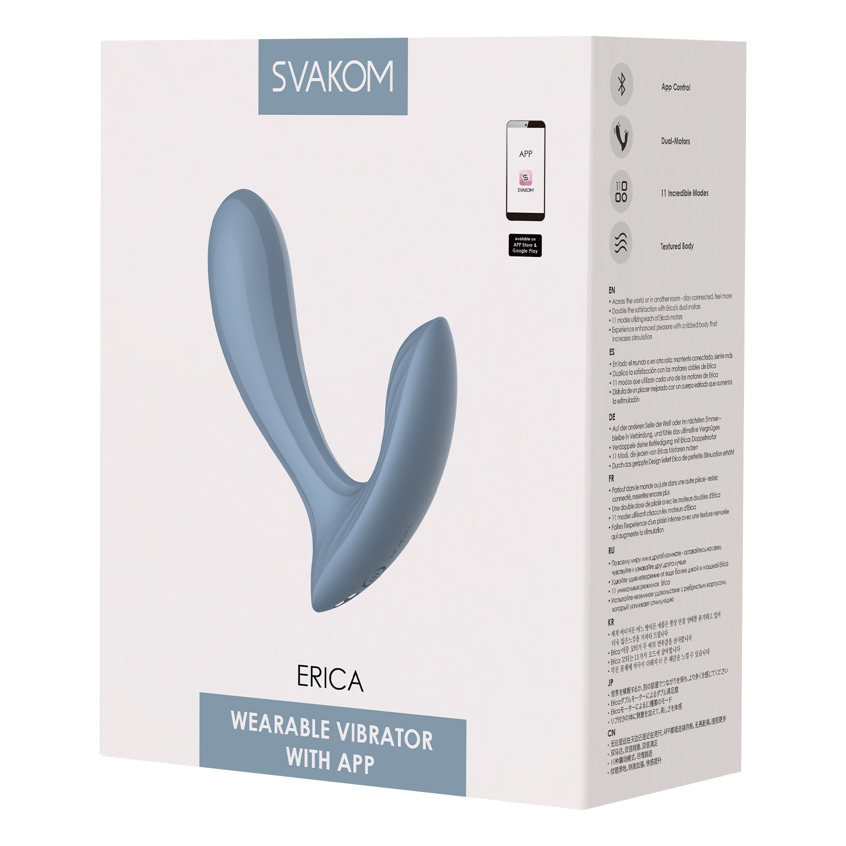 2: SVAKOM - Erica - Wearable Vibrator (mit App-Steuerung) - Blau