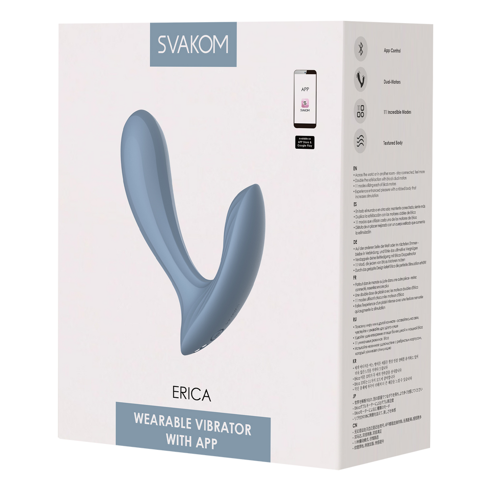 2: SVAKOM - Erica - Wearable Vibrator (mit App-Steuerung) - Blau