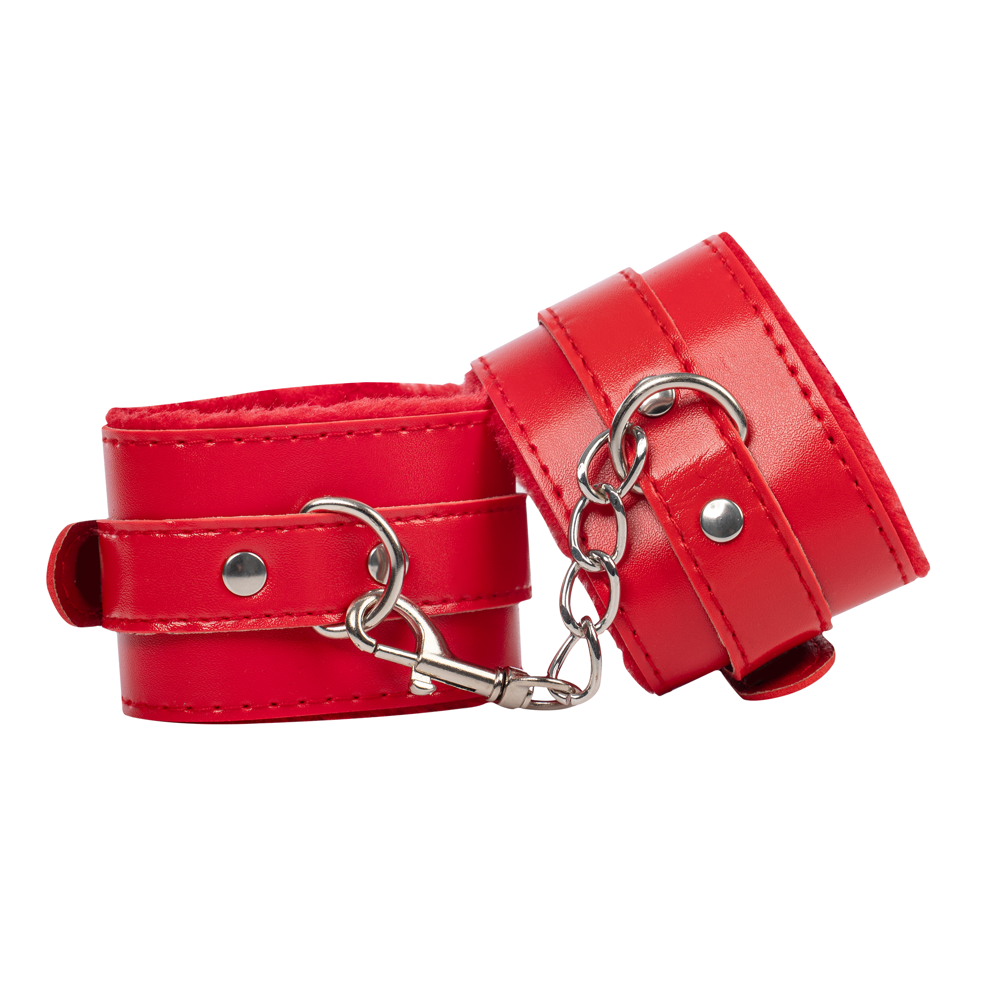 9: TieMeUp - Handschellen aus weichem Fell - Rot