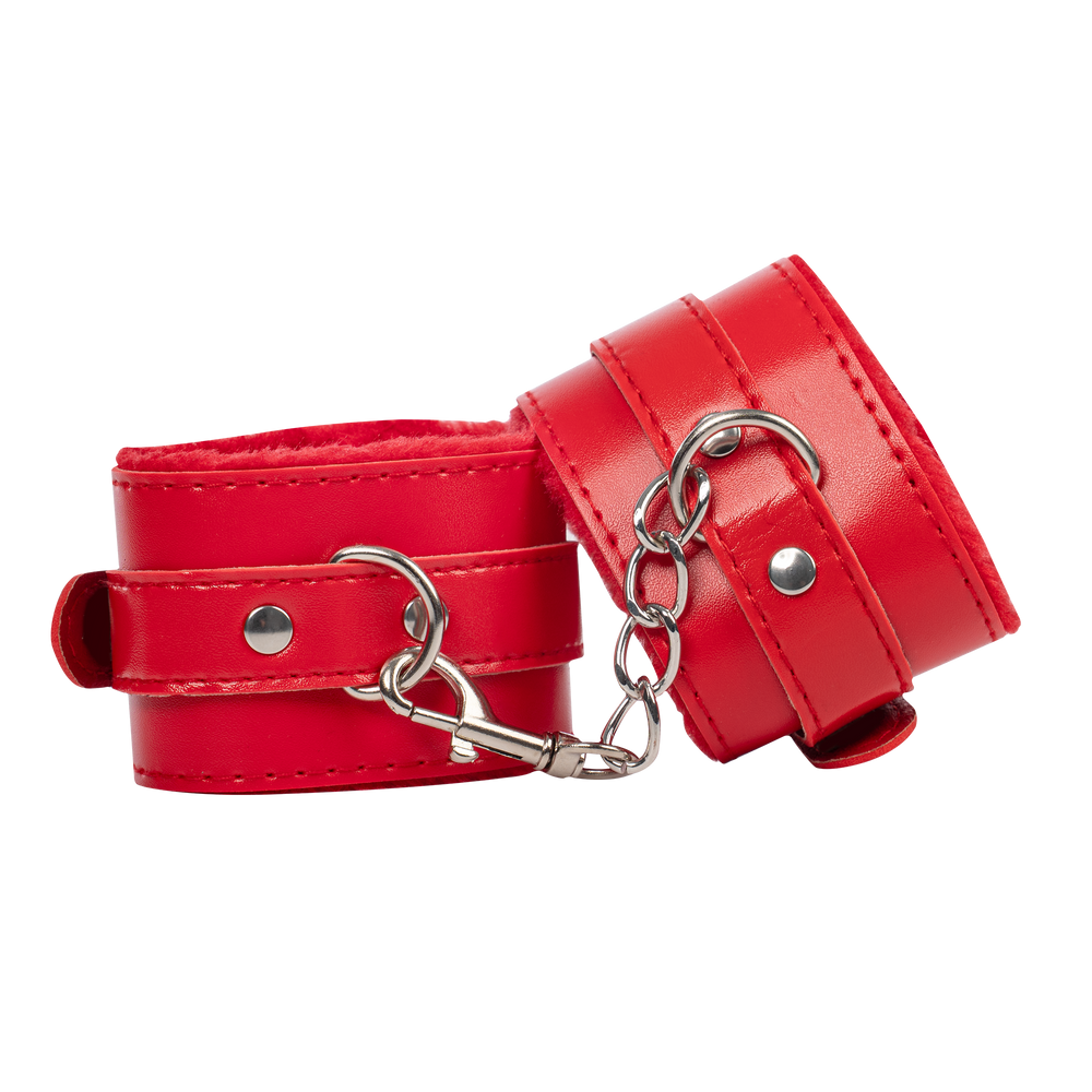 9: TieMeUp - Handschellen aus weichem Fell - Rot