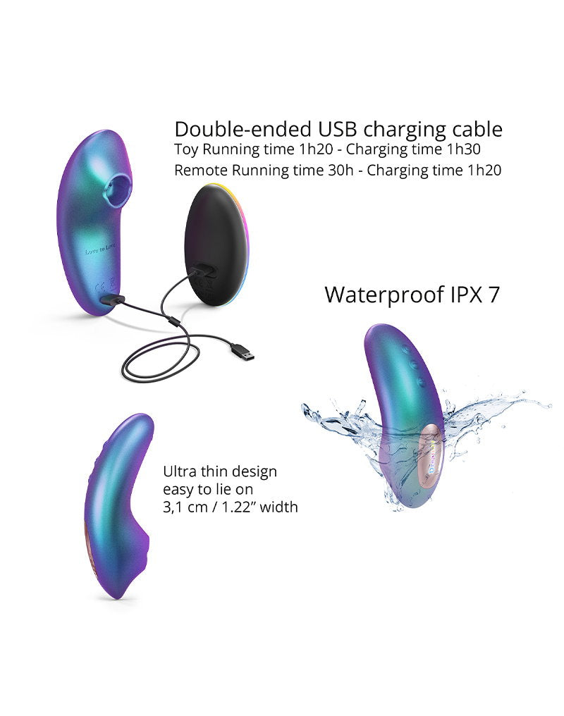 Love to Love - Dreamer - Klitoris-Vibrator - Iridescent Turquoise