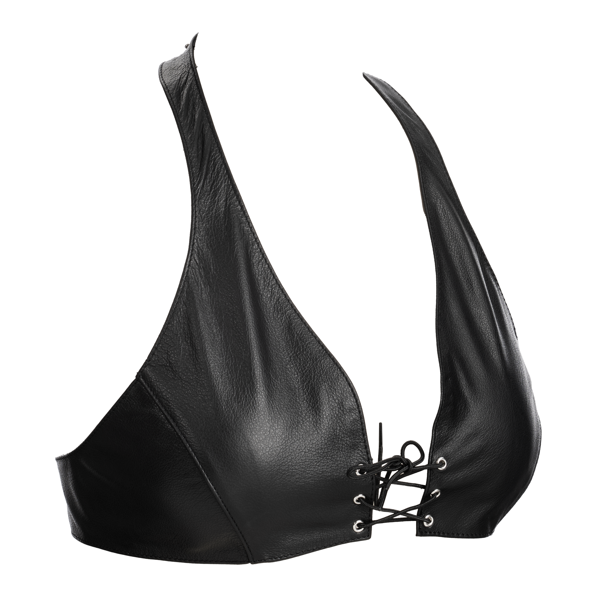 5: Rimba Bondage Play – Leder-Bustier mit Schnürung – Schwarz