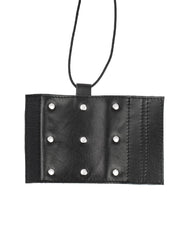 Rimba Bondage Play – Leder-Penishülle mit Nägeln – Schwarz
