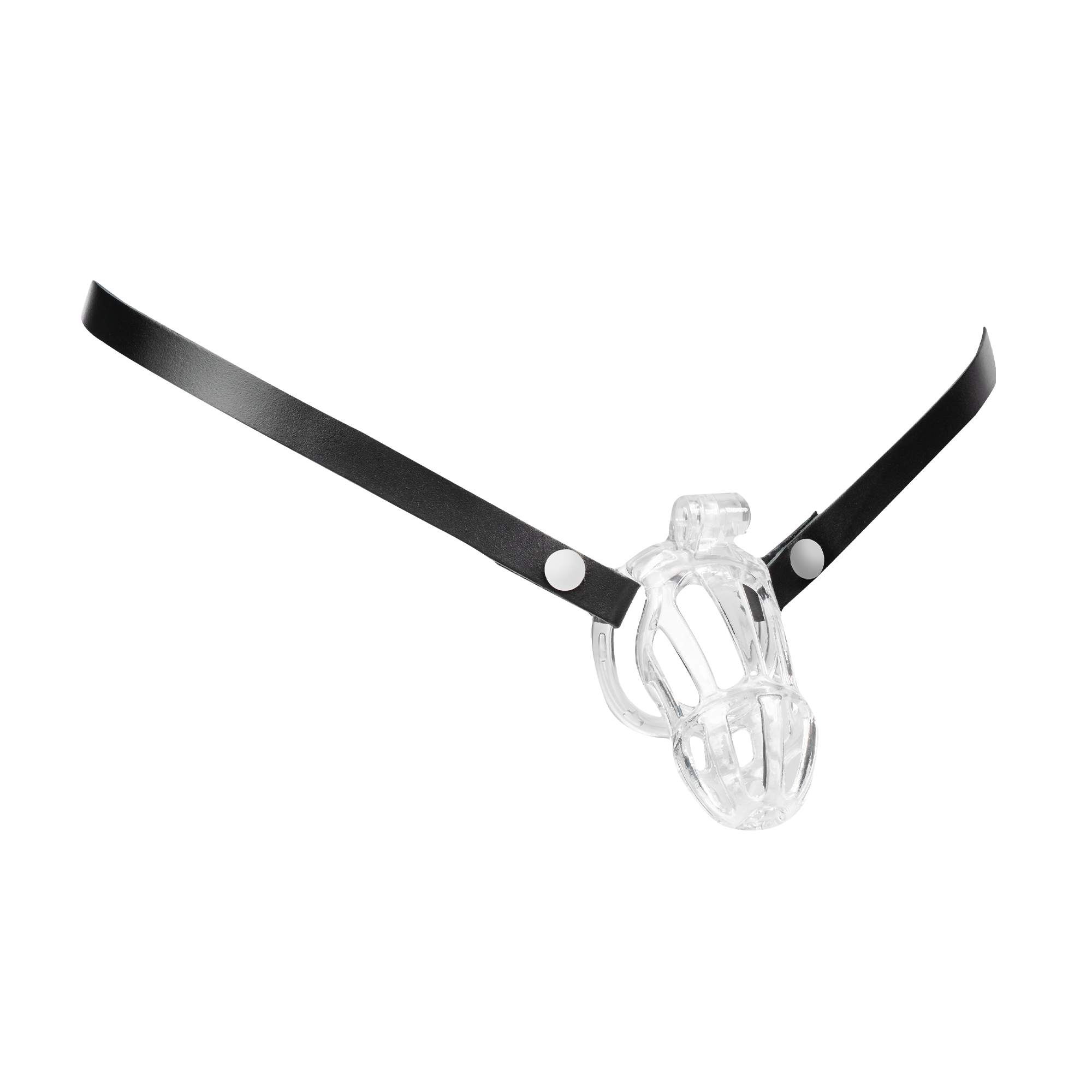 4: Rimba Bondage Play – Leder-Hüftgurt für Peniskäfige – Schwarz