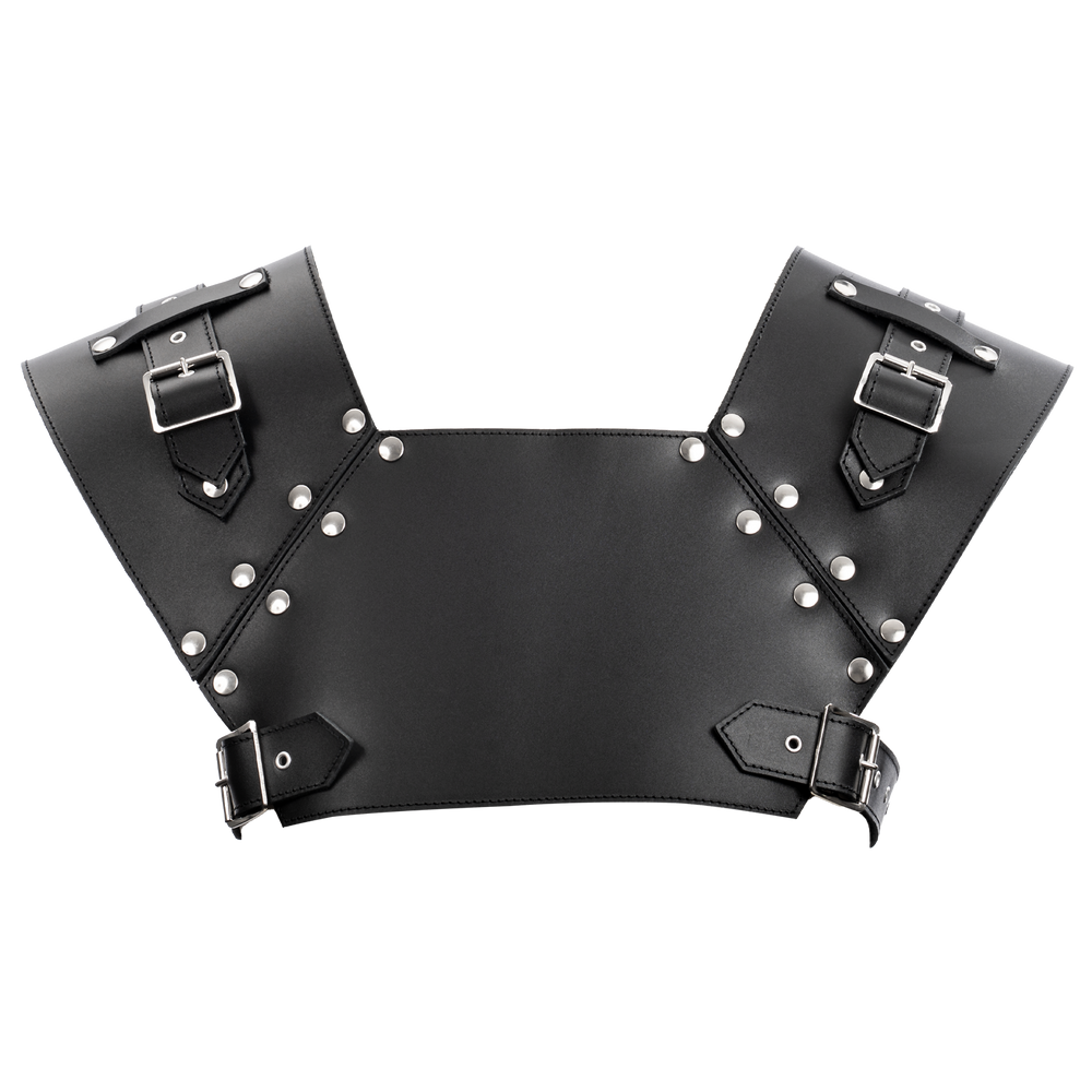 4: Rimba Bondage Play – Leder-Brustharness – Schwarz