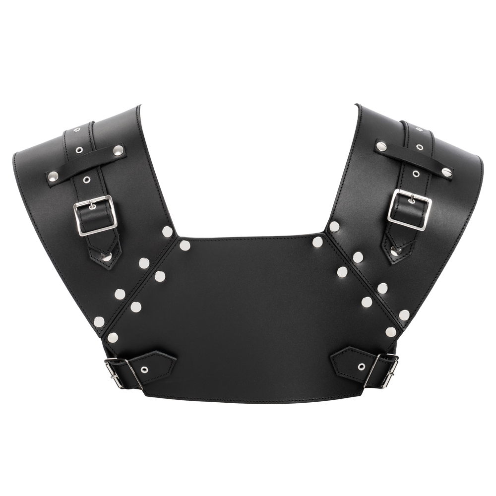 6: Rimba Bondage Play – Leder-Brustharness – Schwarz