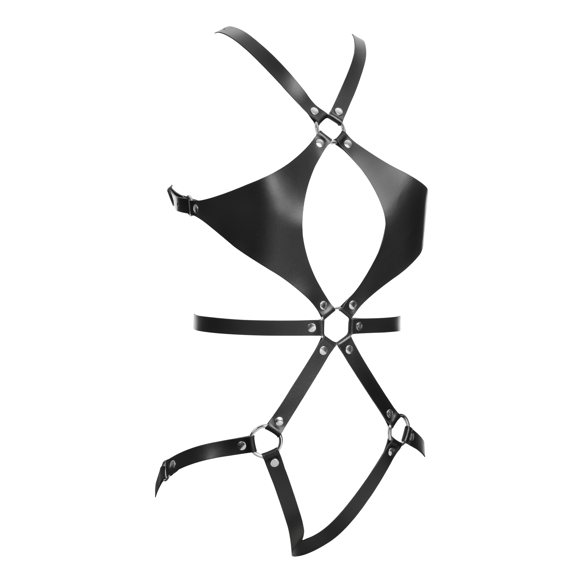 4: Rimba Bondage Play – Leder-Körperharness – Schwarz