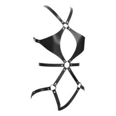 Rimba Bondage Play – Leder-Körperharness – Schwarz