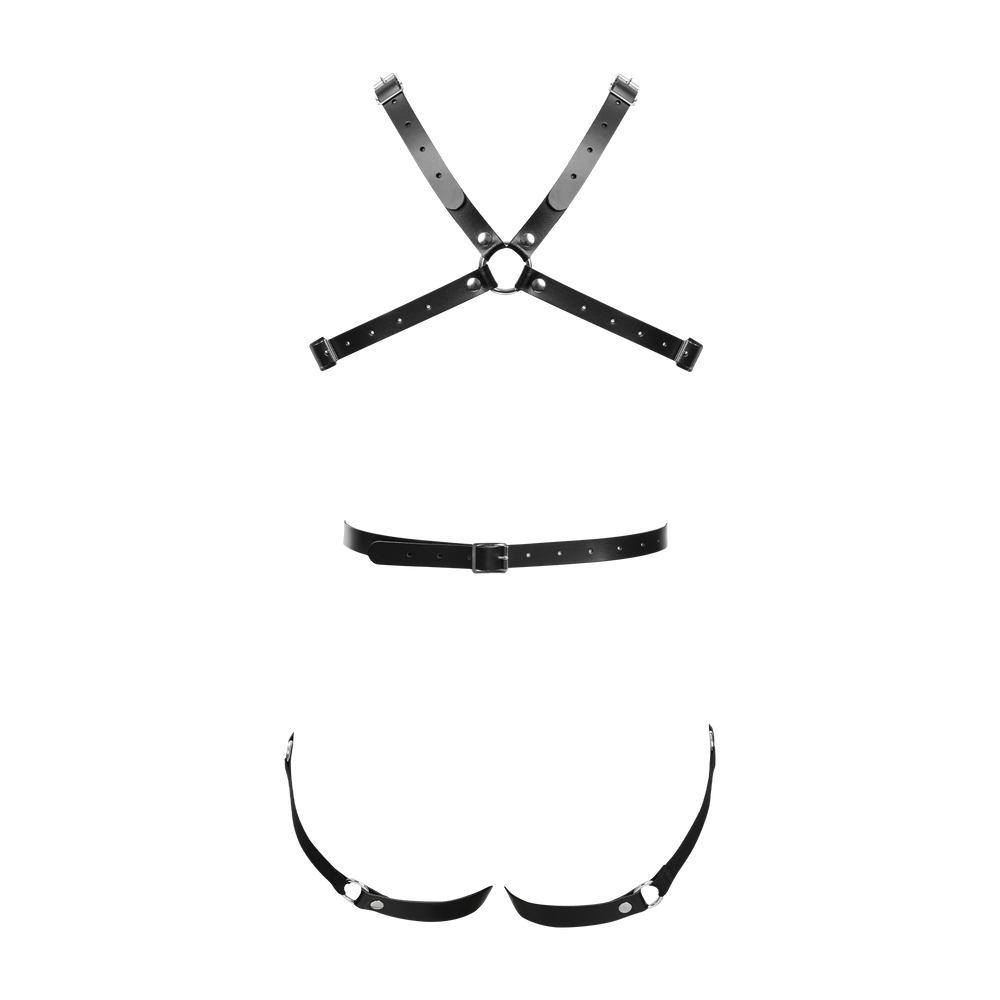 5: Rimba Bondage Play – Leder-Körperharness – Schwarz