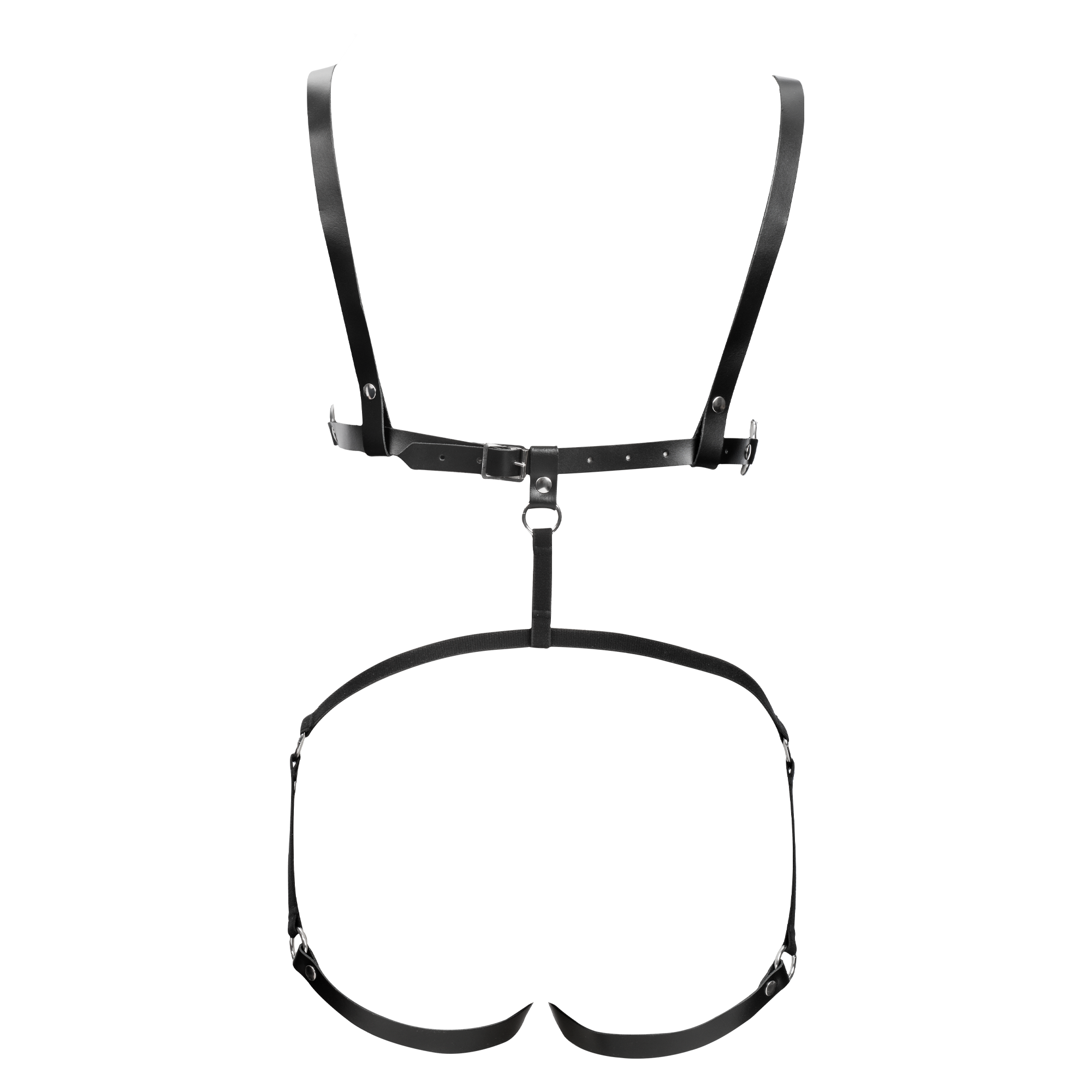 5: Rimba Bondage Play – Leder-Körperharnisch – Schwarz