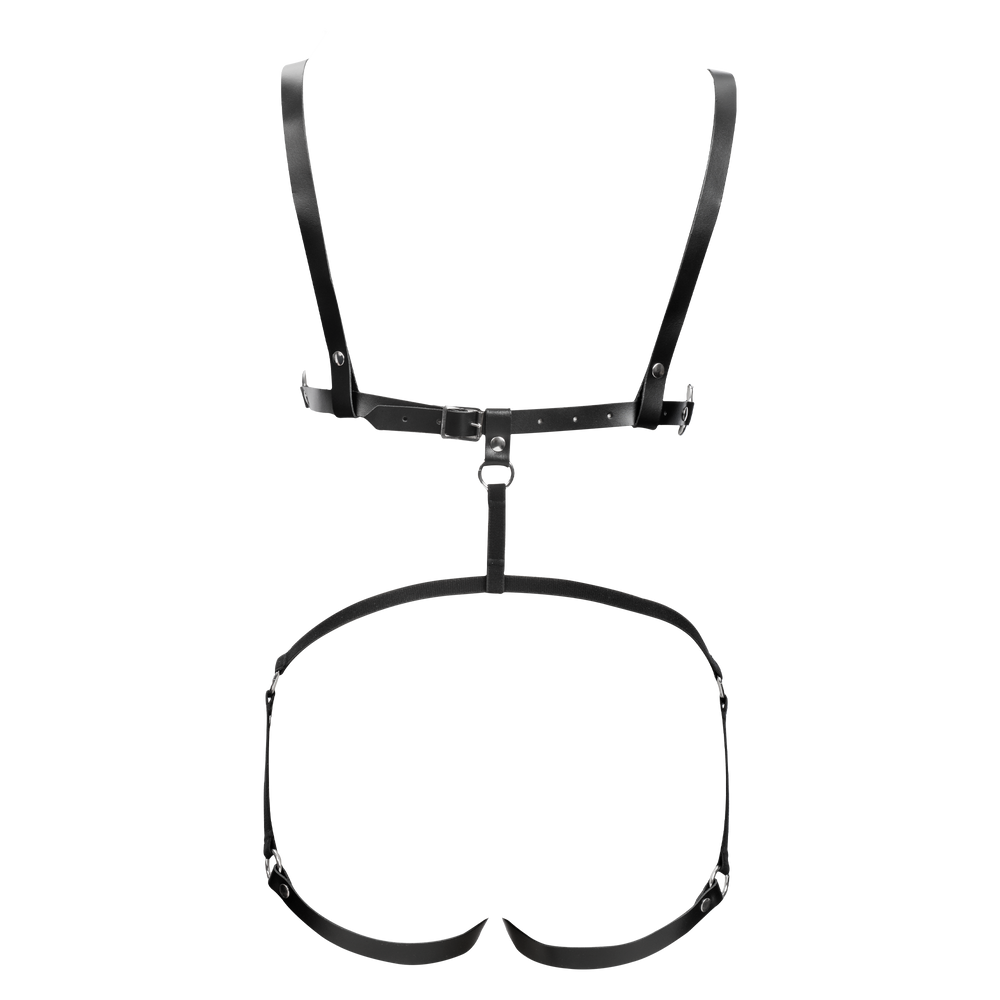 5: Rimba Bondage Play – Leder-Körperharnisch – Schwarz