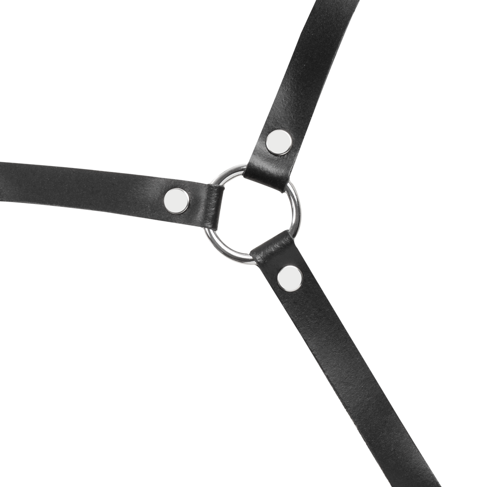 6: Rimba Bondage Play – Leder-Körperharnisch – Schwarz